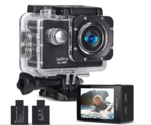 Jadfezy HD 1080P Sports Camera, 30M Underwater Camera